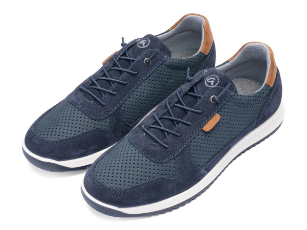 Ara Herren Sneaker Tino blau mosse