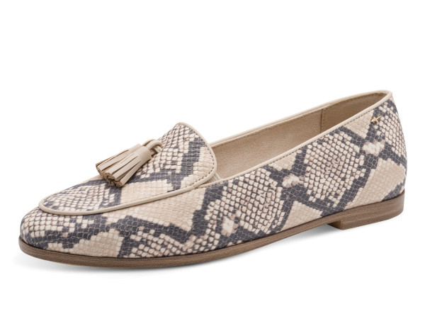 Tamaris Damen Slipper beige/Prägung