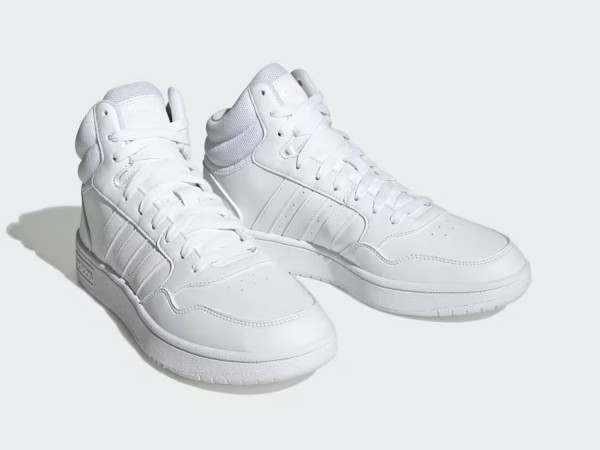 Adidas Damen Mid-Top Sneaker Hoops 3.0 white