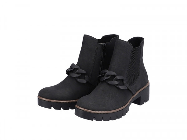 Rieker Damen Chelsea Boots schwarz