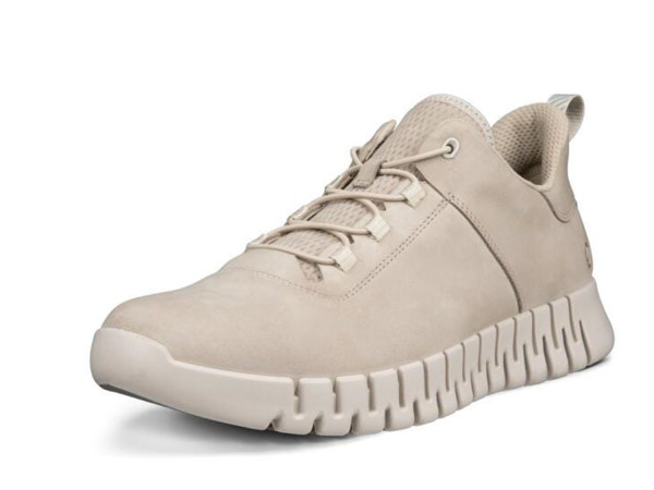 Ecco Herren Ledersneaker Gruuv M cashmere