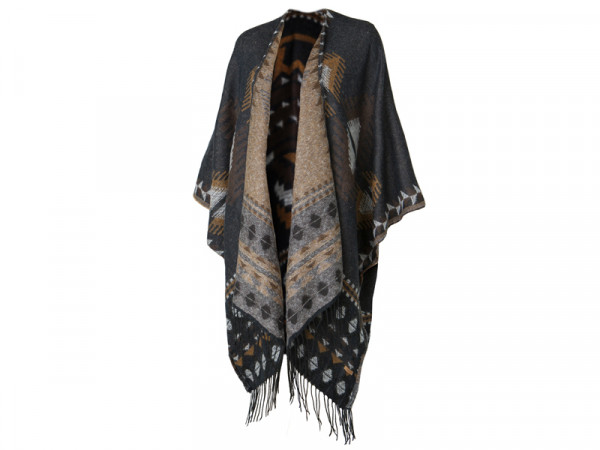 Barts Damen Poncho Layula charcoal