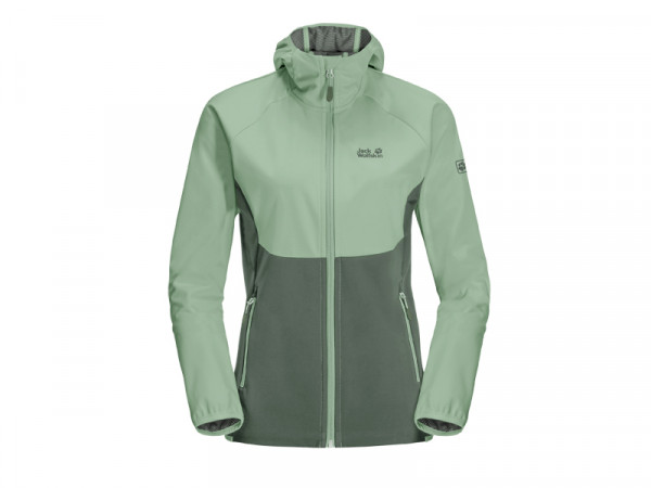 Jack Wolfskin Damen Softshell jacke Go Hike grün