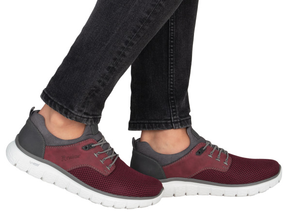 Rieker Herren Saneker weinrot/rot