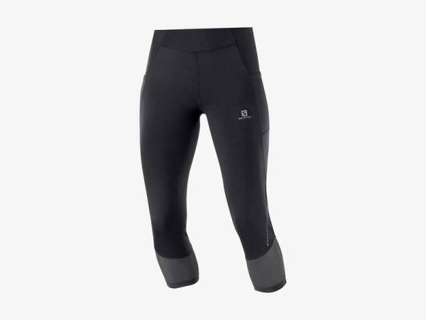 Salomon Damen Lauftight Cross Run 21 schwarz