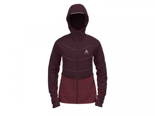 Odlo Damen Laufjacke Run Easy S-Termic bordo