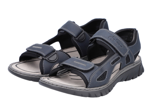 Rieker Herren Sandale denim/schwarz