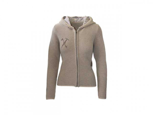 Almgwand Damen Strickjacke Madrisaalm taupe