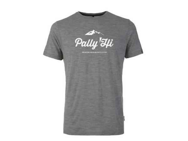 Pally Hi Herren Shirt Classic Peak Logo heather pigeon