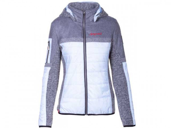 Almwangd Damen Hybridjacke Nordspitze weiss/grau/Windstopper