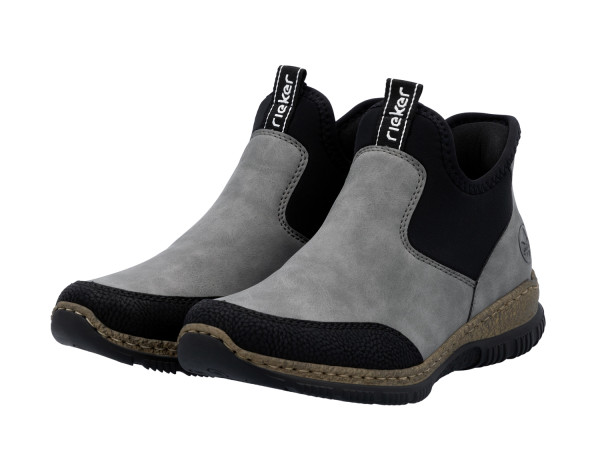 Rieker Damen Bootie grau/SlipIn
