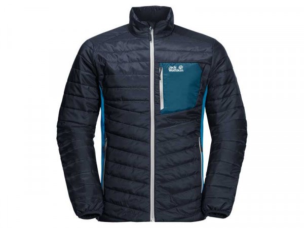 Jack Wolfskin Herren Regenjacke Routeburn blau