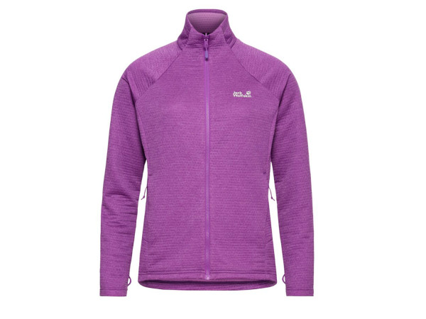 Jack Wolfskin Damen Midlayer Longshirt Anytrail Fz freesia