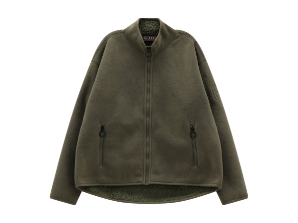movingcmp Damen Teddy Fleecejacke moos