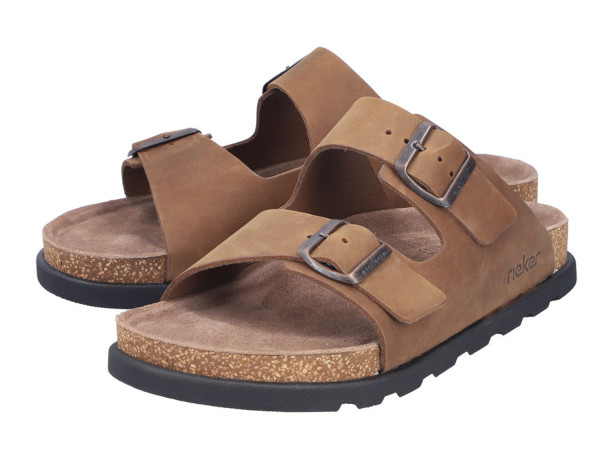 Rieker Herren Pantolette tabak