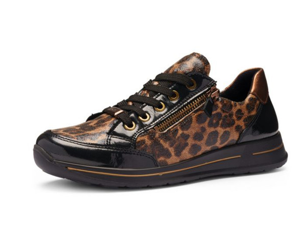 Ara Damen Sneaker Osaka schwarz/nuts