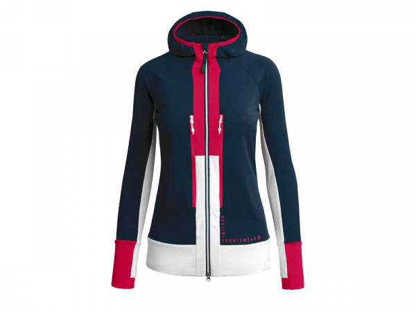 Martini Sportswear Damen Midlayer Jacke Cheer blau/weiss/pink