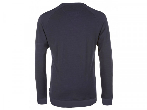 Pally Hi Herren Merino Langarm Shirt Classic Peak Logo blau