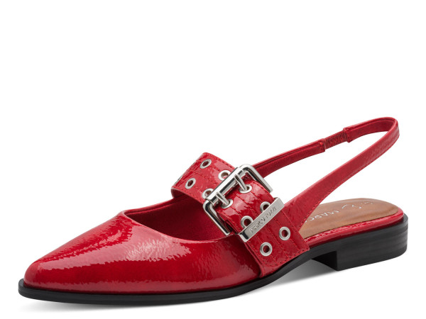 Marco Tozzi Damen Slinig red patent