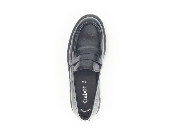 Gabor Damen Slipper schwarz/patent
