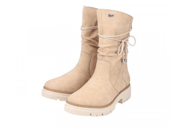 Rieker Damen Kurzstiefel beige/gefüttert TEX
