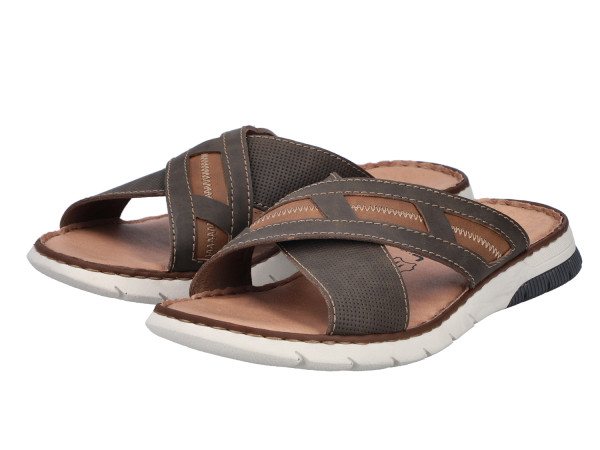 Rieker Herren Pantolette tabak