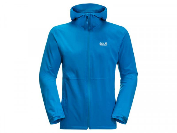 Jack Wolfskin Herren Regenjacke Pack & Go blau