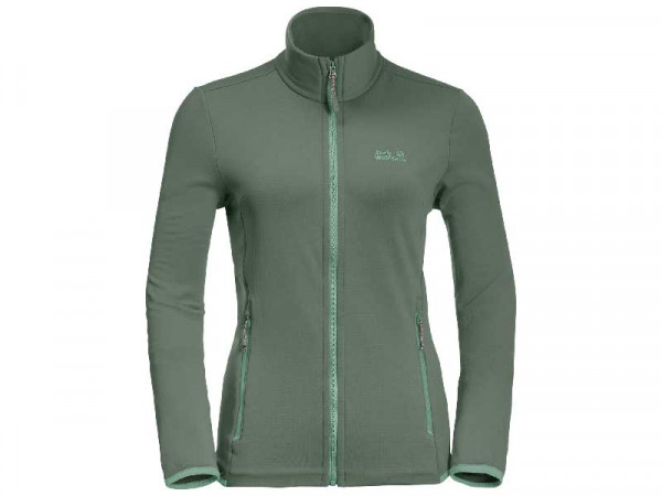 Jack Wolfskin Damen Fleece Jacke Peak Grid grün