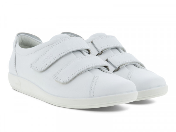 Ecco Damen Klettschuh SOFT 2.0 W bright/White