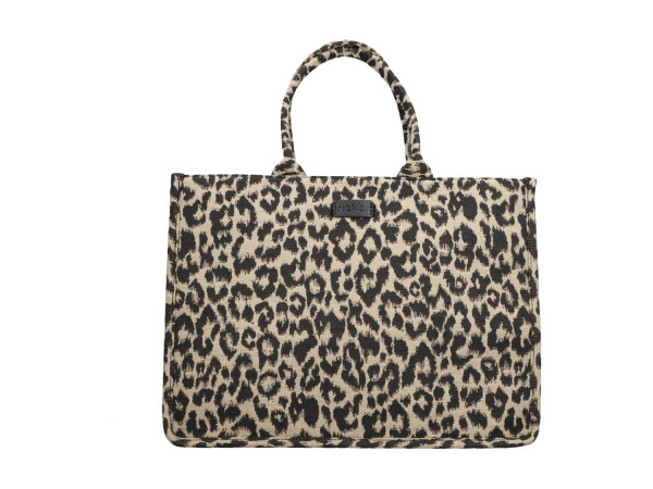 Rieker Damen Shopper schwarz/beige/leo