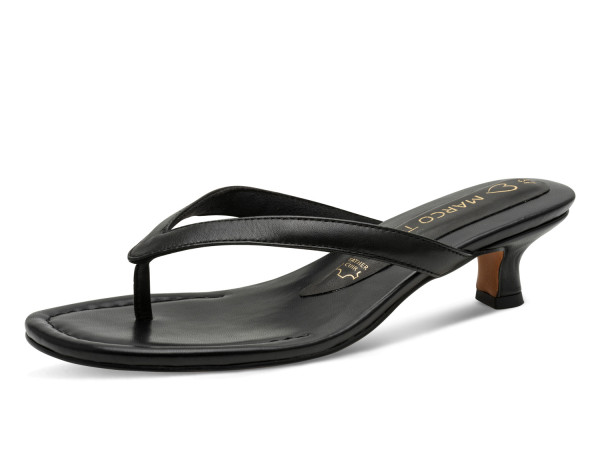 Marco Tozzi Damen Zehentrenner Pantolette schwarz