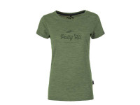 Pally Hi Damen Merino Shirt Classic Peak Logo grün Pally Hi Damen Merino Shirt Classic Peak Logo grün