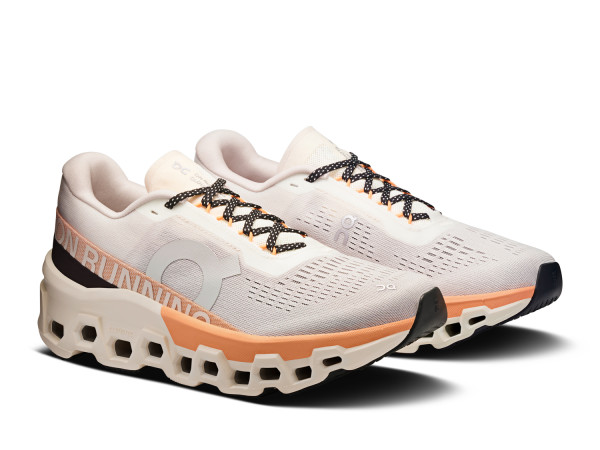 ON-Running Damen Laufschuh Cloudmonster ivory/tangerine