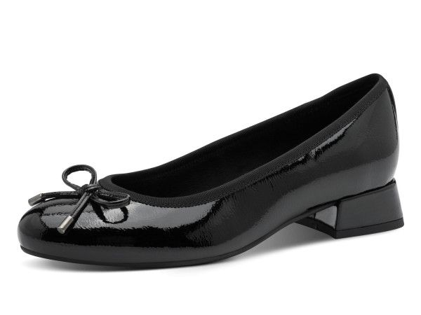 Marco Tozzi Damen Ballerina black/patent