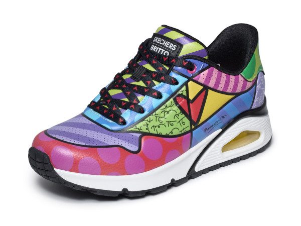 Skechers Damen Sneaker UNO Britto Landscape multi