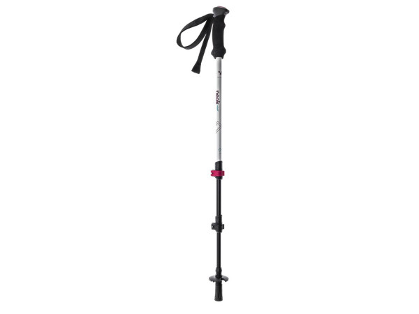 Whiteblaze Wanderstock PEAK LIGHT adjustable weiss/rot