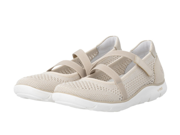 Remonte Damen Ballerina cotton/pebble