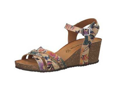 Tamaris Damen Sandalette Beige