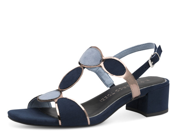 Marco Tozzi Damen Sandale navy/comb