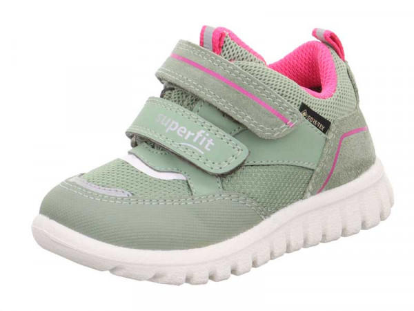 Superfit Mädchen Schnürschuh Sport7 hellgrün/Gore-Tex