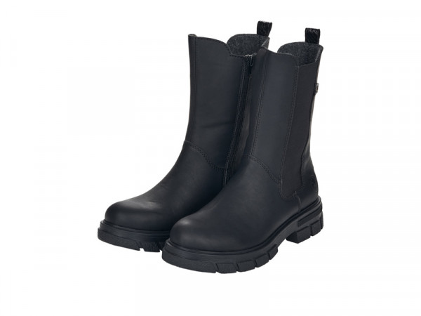 Rieker Damen Plateau Stiefelette schwarz