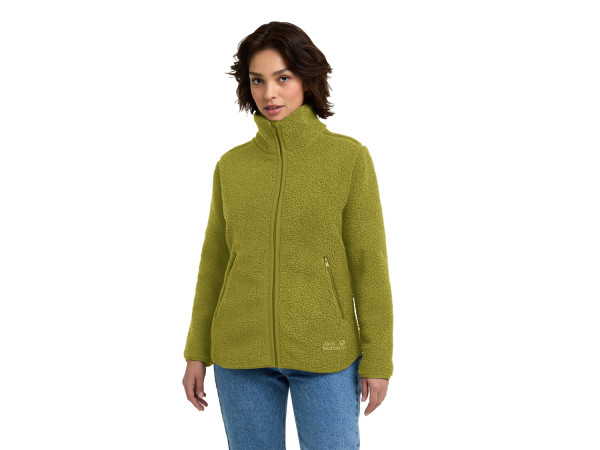 Jack Wolfskin HIGH CURL Damen Fleecejacke khaki green