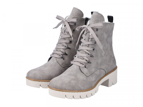 Rieker Damen Stiefelette grey/gefüttert