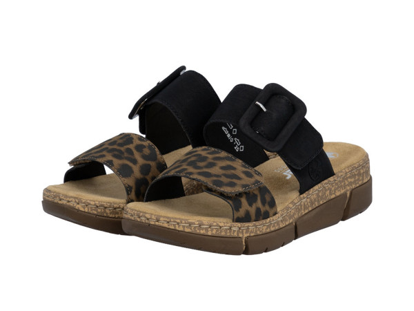 Rieker Damen Pantolette shell/Klett