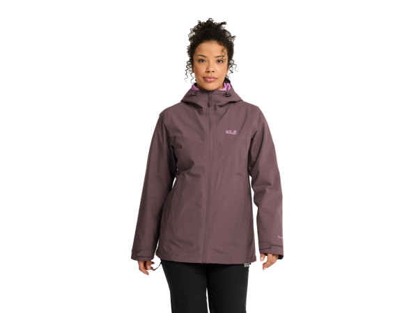 Jack Wolfskin MOONRISE 2 Damen 3in1 Jacke sheer plum