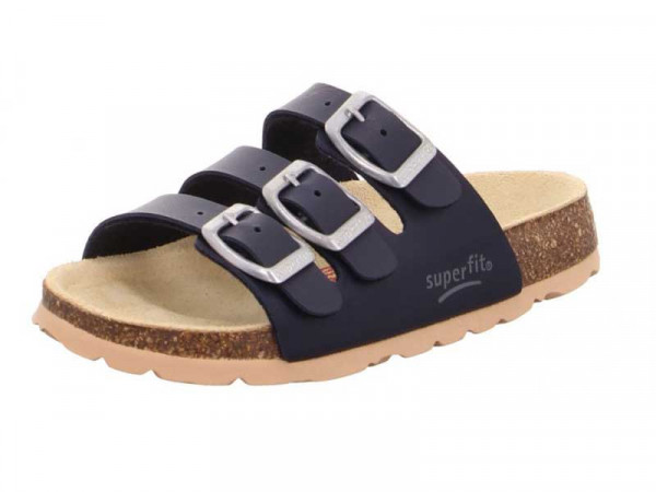 Superfit Buben Tieffußbett Pantolette blau