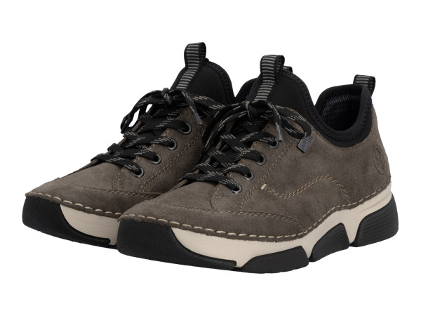 Rieker Damen Sneaker smoke/schwarz TEX
