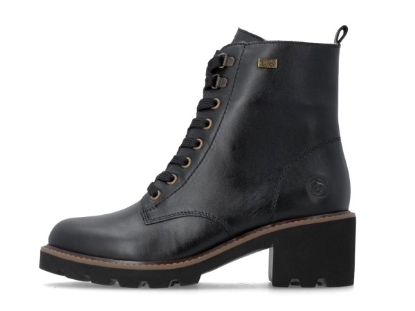 Remonte Damen Schnürstiefelette schwarz/Membrane