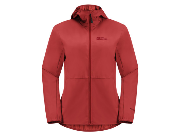 Jack Wolfskin Damen Softshelljacke Feldberg Hoody W vibrant red