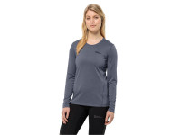 Vorschau: Jack Wolfskin Damen Funktionsshirt Sky Thermal grau Vorschau: Jack Wolfskin Damen Funktionsshirt Sky Thermal grau